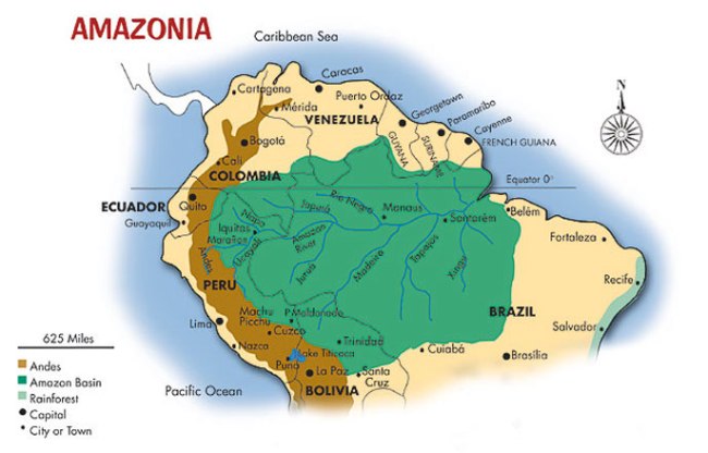 Amazon Map - Southwind Adventures
